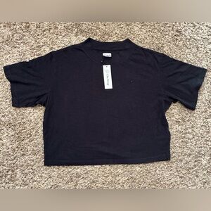 The Drop Black Cropped T-Shirt